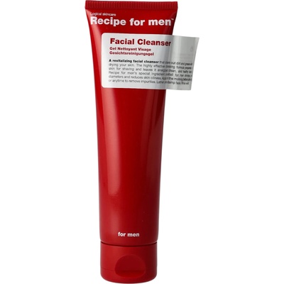 Recipe for men Recipe For Men, Facial Cleanser, Revitalizing, Cleansing Gel, For Face, 100 ml
