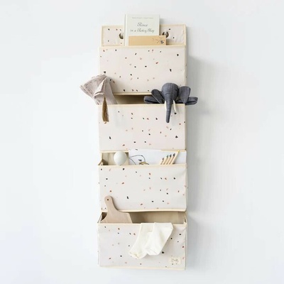3 Sprouts závesný organizér recycled Terrazzo cream