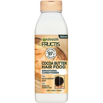 Garnier Fructis Hair Food Балсам за коса с какаово масло, 350 ml