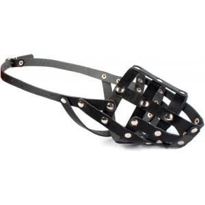 COLLAR Кожена намордник за куче Collar черен - овчар