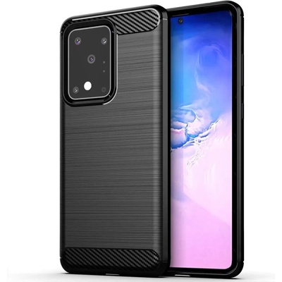 Samsung Anti Shock гръб Carbon за Samsung Galaxy S20 Ultra, Черен (3347)