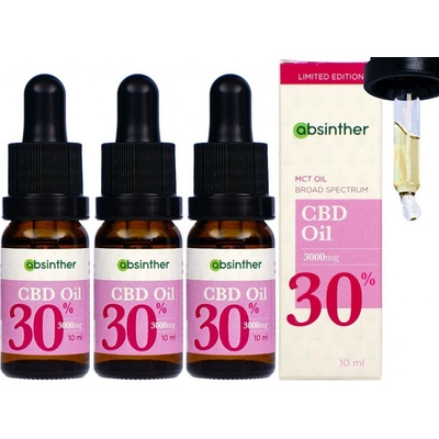 Broad Spectrum MCT CBD olej 30% 10ml (akce 2+1 )