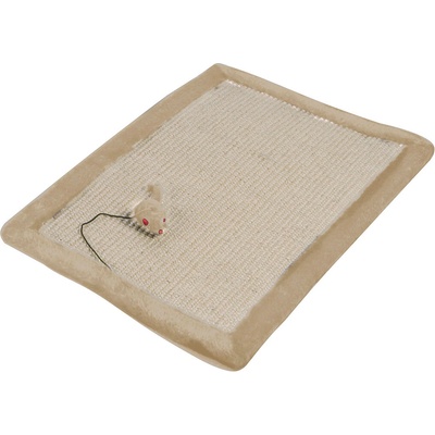 Duvoplus Comfort Scratching Mat - Драскалка за котки с плюшена мишка за игра 50/32 см
