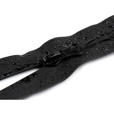 Voděodolný zip No 7 délka 20 cm spirálový matný Varianta: černá mat, Balení: 1 ks 57333/145768/263588