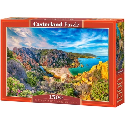 Пъзел Castorland от 1500 части - Коста Парадизо, Сардиния, Италия (C-152254-2)