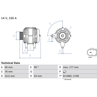 Alternátor BOSCH 0 986 080 580