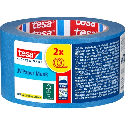 Tesa 4431 Promo páska UV maskovacia 40 m x 30 mm 2 ks