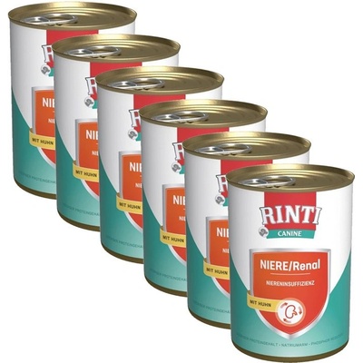 RINTI Консерва RINTI Canine Renal пиле 6 x 400 г