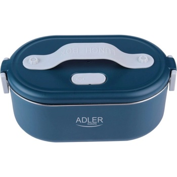 Adler Електрическа кутия за обяд Adler AD 4505, 800 ml, До 50C, Стоманен съд за храна, Син (AD 4505 blue)
