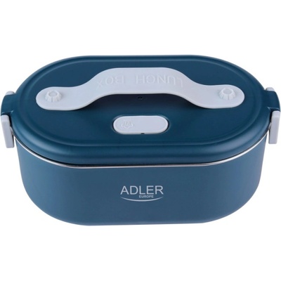 Adler Електрическа кутия за обяд Adler AD 4505, 800 ml, До 50C, Стоманен съд за храна, Син (AD 4505 blue)