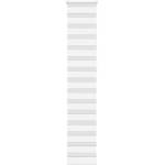 vidaXL Зеброва щора бял 50x230 см ширина на плата 45, 9 cm полиестер (4014797)