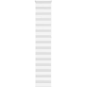 vidaXL Зеброва щора бял 50x230 см ширина на плата 45, 9 cm полиестер (4014797)