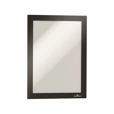 Informačný panel, A5, samolepiaca zadná strana, magnetický predný kryt, DURABLE "DURAFRAME", strieborná-čierna