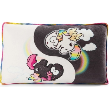 Nici vankúš Jednorožec Jin a Jang dúha 43x25