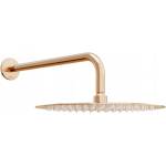 Mexen Slim дъждовна глава 25 см с душово рамо, розово злато - 79225211-60 (79225211-60)