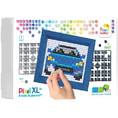 Креативен комплект с рамка и пиксели Pixelhobby - XL, Кола (12096)