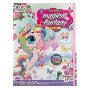 Legind Magical Fantasy Sticker World Book + 200 stickers