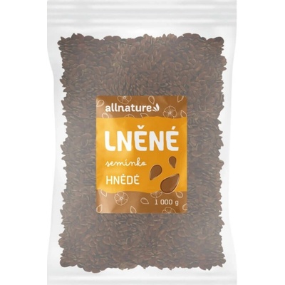 Allnature Hnědá lněná semínka 1000 g
