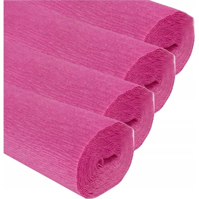Krepový papier Cartotecnica Rossi ružový skladaný 50x250 cm 180 g