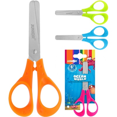 Nožnice detské JUNIOR Ocean World 5"/13 cm pre pravákov (mix /cena 1ks)