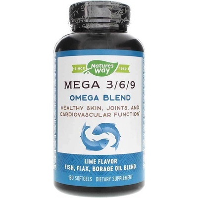 Mega 3/6/9 Omega Blend/ Омега 3/6/9, 90 софтгел капсули Nature’s Way (15440)