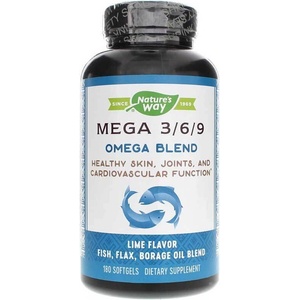 Nature's Way Mega 3/6/9 Omega Blend/ Омега 3/6/9, 90 софтгел капсули Nature’s Way (15440)