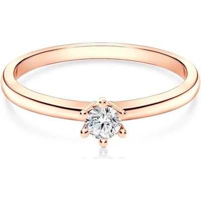Savicki Zásnubný prsteň ružové zlato diamant SAV MIN3 D2 RZ