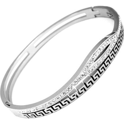 Steel Jewelry náramek s řeckým vzorem s chirurgické oceli NR100241