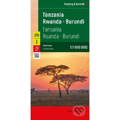 Tanzánia, Rwanda, Burundi 1: 1 100 000