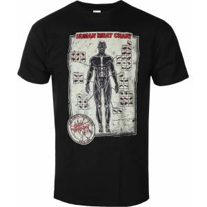 Plastic head мъжка тениска cattle decapitation - human meat chart - ЧЕРЕН - plastic head - ph12867