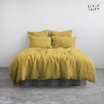 Linen Tales Жълто спално бельо спално бельо за единично легло 14 0x200 cm - Linen Tales (LT-DCS-140x200/50x70-LC)