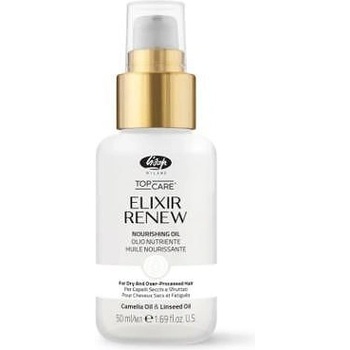 Lisap Milano Подхранващо олио за коса Lisap Milano Top Care Elixir Renew - с масла от камелия, лен, пеларгоний и пачули