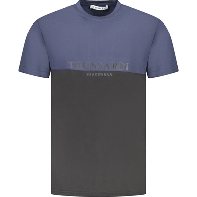 Trussardi MEN'S SHORT SLEEVE T-SHIRT BLUE černá modrá