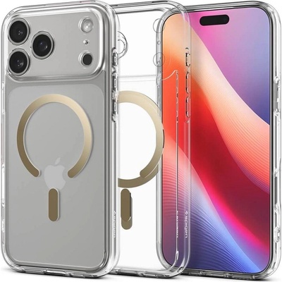 Spigen Magsafe Противоударен Калъф за iPhone 17 Pro Max, Spigen Ultra Hybrid Case, Златист (ACS10284)