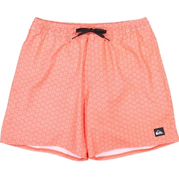 Quiksilver Бански гащета Quiksilver Stretch Printed Volley 16´´ swimming shorts - Orange (Fiery Coral Mini Mayhem)