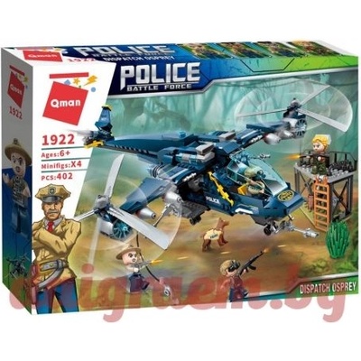 Qman Конструктор qman Полицейски хеликоптер 1922 (q1922)