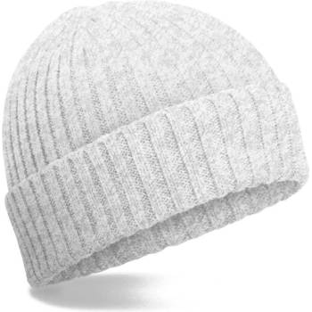 Beechfield dětská pletená bio čepice B 341B světle šedý melír