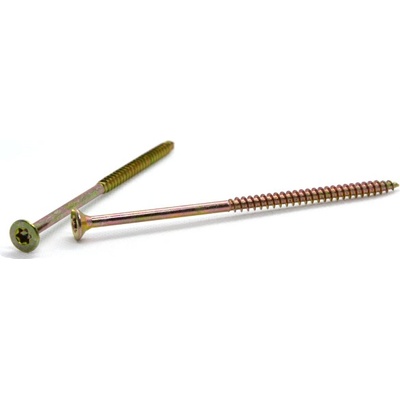 Vrut univerzální 6x120 žlutý zinek, zápustná hlava, TORX, částečný závit