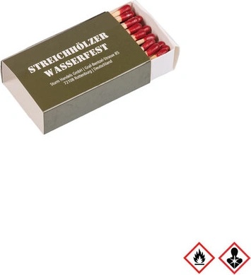 Mil-Tec Водоустойчиви кибрити 4 кутии (15234000)