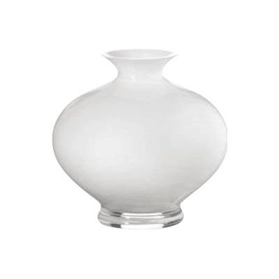 Váza AURORITA opálovo biela D20 cm