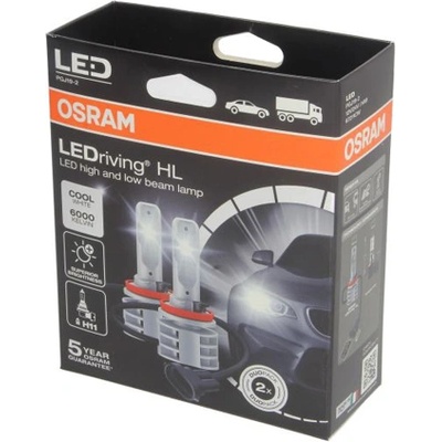 OSRAM Крушка OSRAM LED, H11, 12/24V, 14W, 6000К, 1215lm, 2 броя