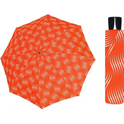 Doppler Fiber Mini Wave dámský skládací deštník tm.oranžový