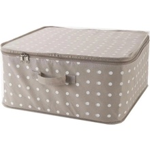 Compactor Textilný úložný box so zipsom Rivoli 46 x 46 x 20,5 cm hnedá