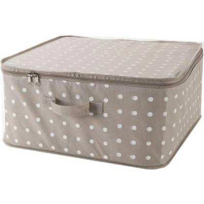 Compactor Textilný úložný box so zipsom Rivoli 46 x 46 x 20,5 cm hnedá