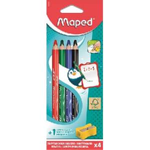 Maped Комплект моливи за бяла дъска, maped, 4 цвята, с острилка 833800fc (833800fc)