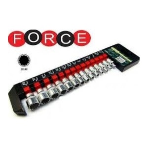FORCE Вложки 1/2" spline 4124q к-т 12 бр. force