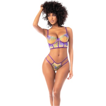 Mapalé - комплект сутиени (жълто-лилав)