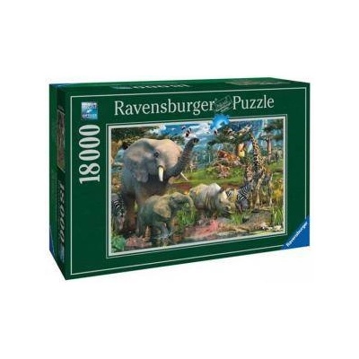 Ravensburger Пъзел от 18000 части - At the Waterhole, Ravensburger, 706050