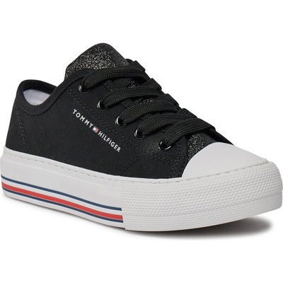 Tommy Hilfiger Кецове Tommy Hilfiger Low Cut Lace-Up Sneaker T3A9-33185-1687 M Black 999 (Low Cut Lace-Up Sneaker T3A9-33185-1687 M)