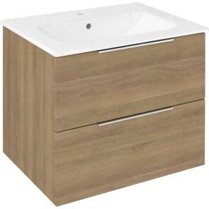 SAPHO Cirasa - Шкаф за мивка 59x52x46 см, 2 чекмеджета, дъб Кунео CR611-2525 (CR611-2525)